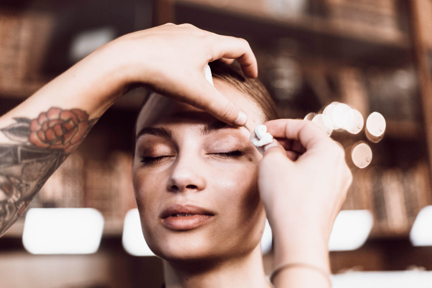  Fashion Week Stockholm Backstage Make up Model Felicia Masalla 