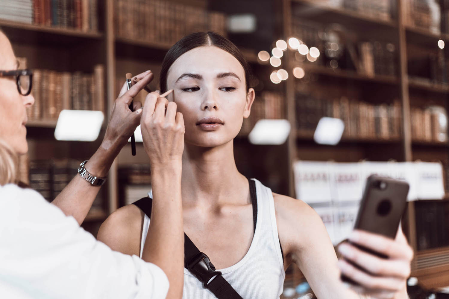  Fashion Week Stockholm Backstage Make up Model Felicia Masalla 