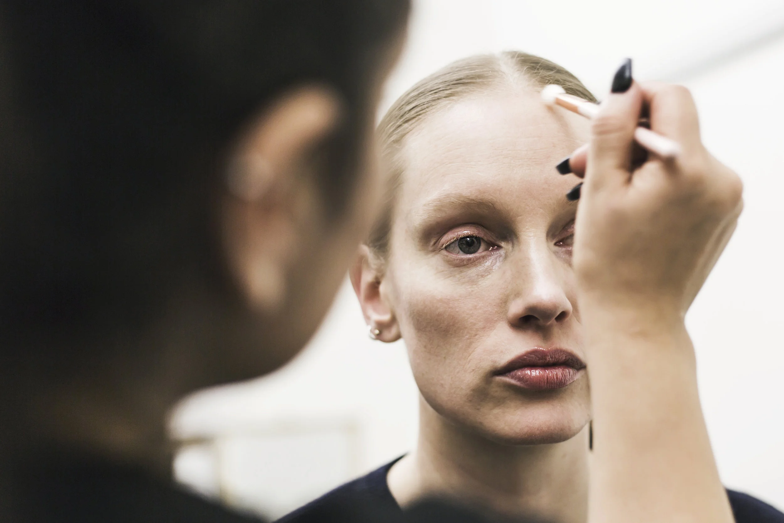  Fashion Week Stockholm Backstage Make up Model by Felicia Masalla for Rodebjer 