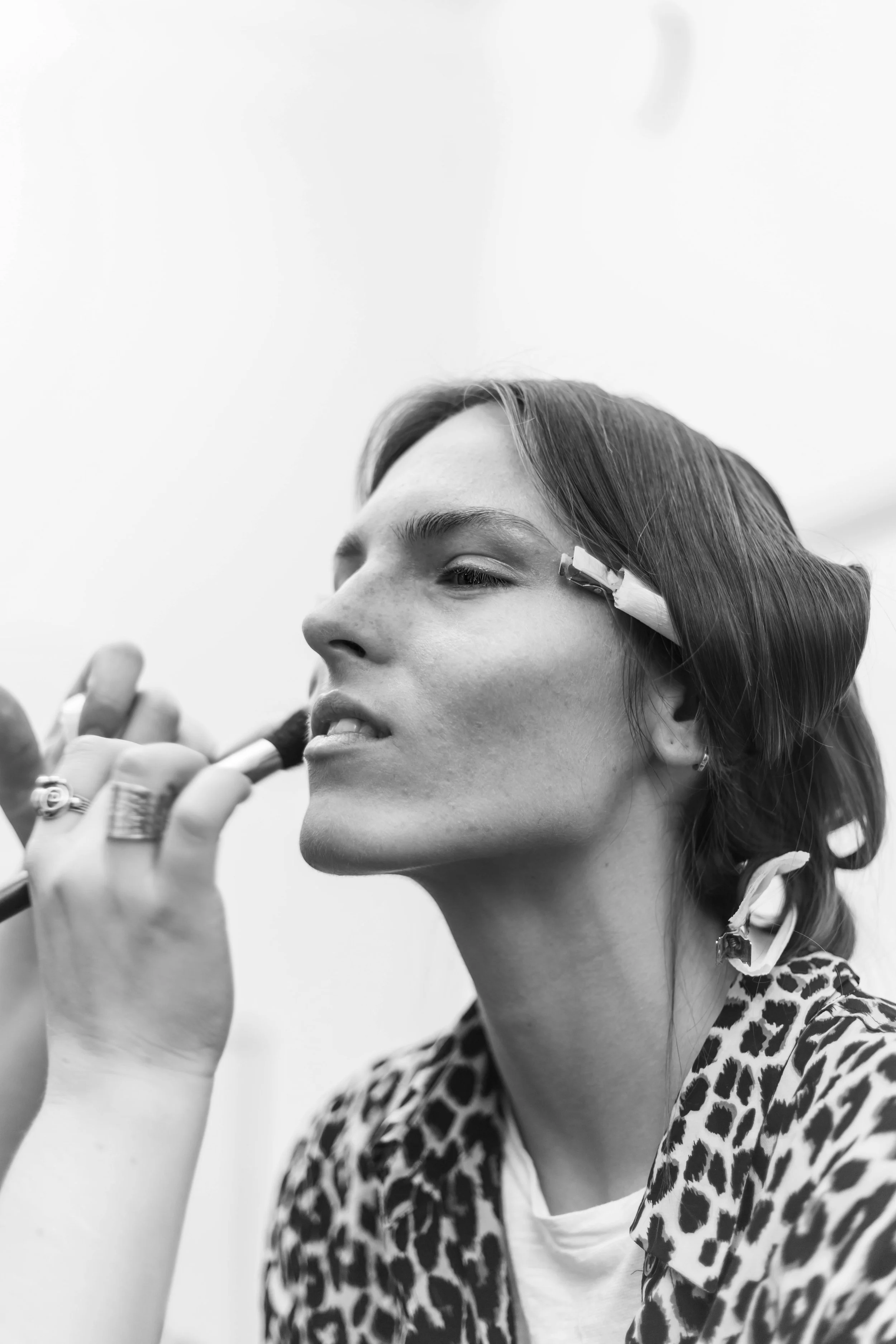  Fashion Week Stockholm Backstage Make up Model by Felicia Masalla for Rodebjer 