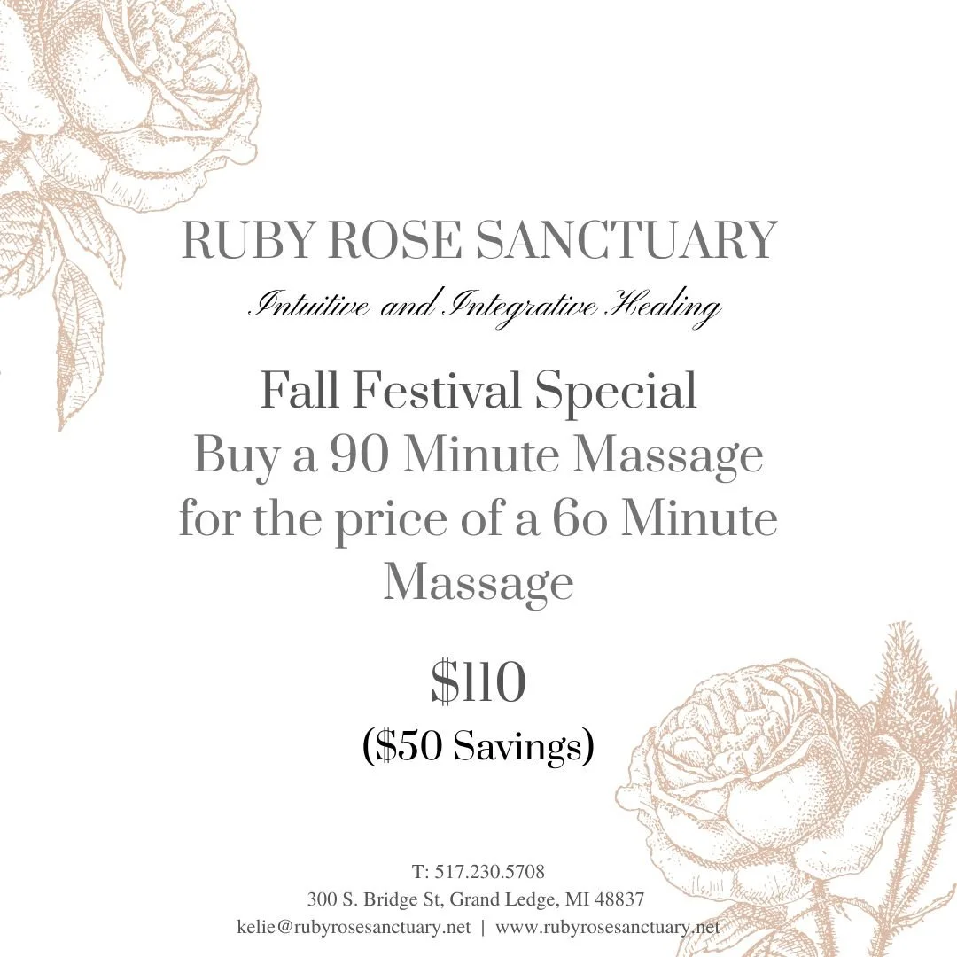 Fall Festival Massage Special