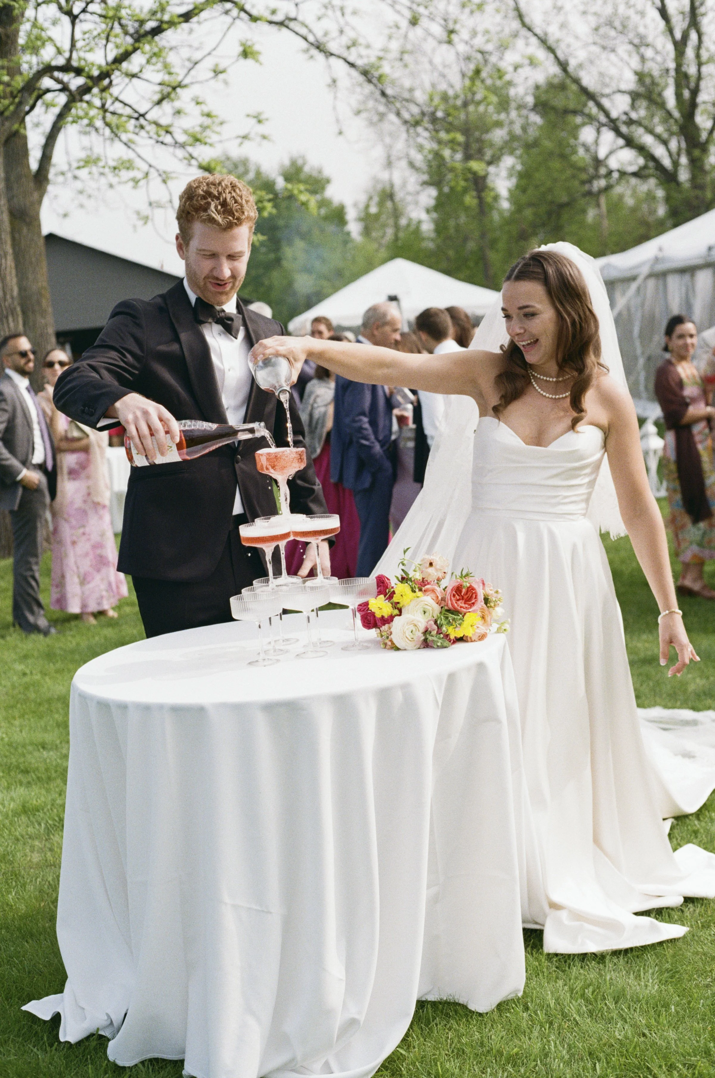 michigan film wedding photographer, film wedding photos