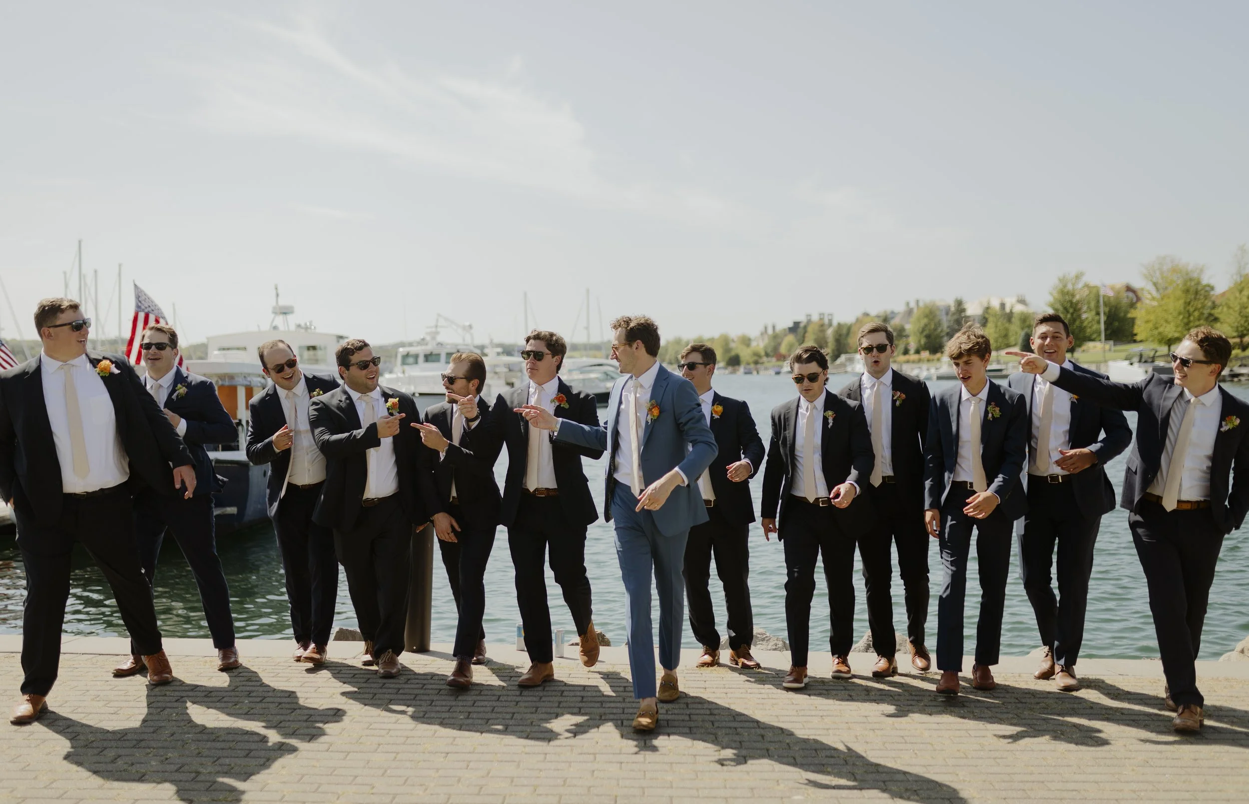 michigan wedding photographer, groomsman groomsmen photos, wedding photo inspo, northern michigan wedding, summer wedding, groom photos, documentary photographer, candid wedding photography