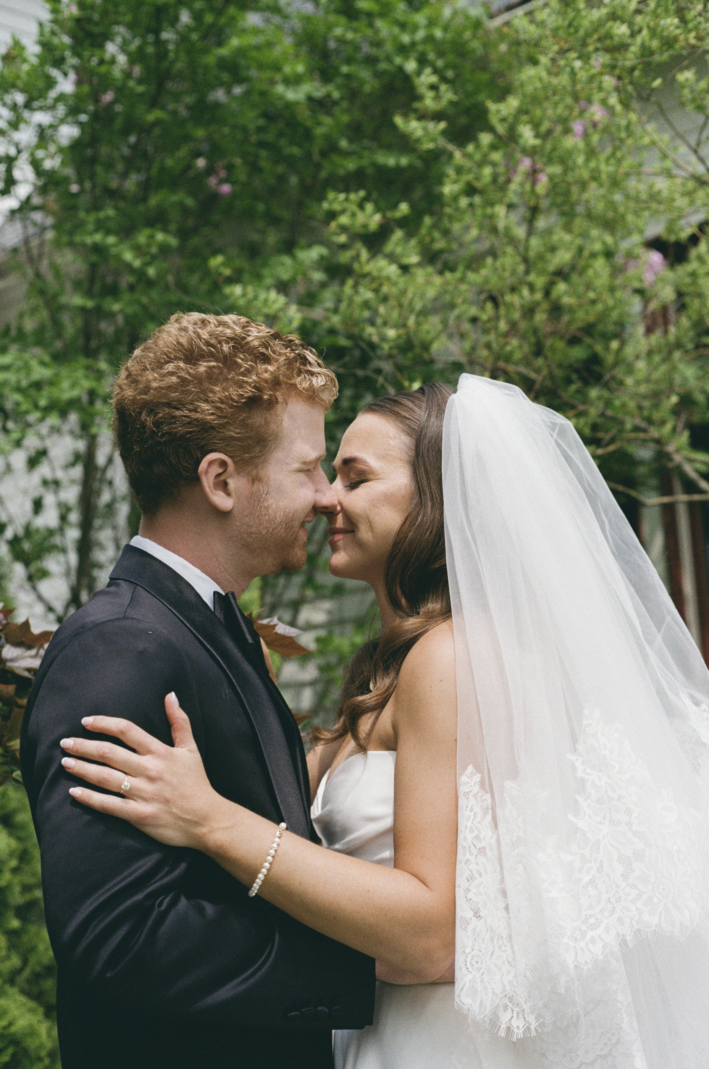 michigan film wedding photographer, film wedding photos, film wedding portraits