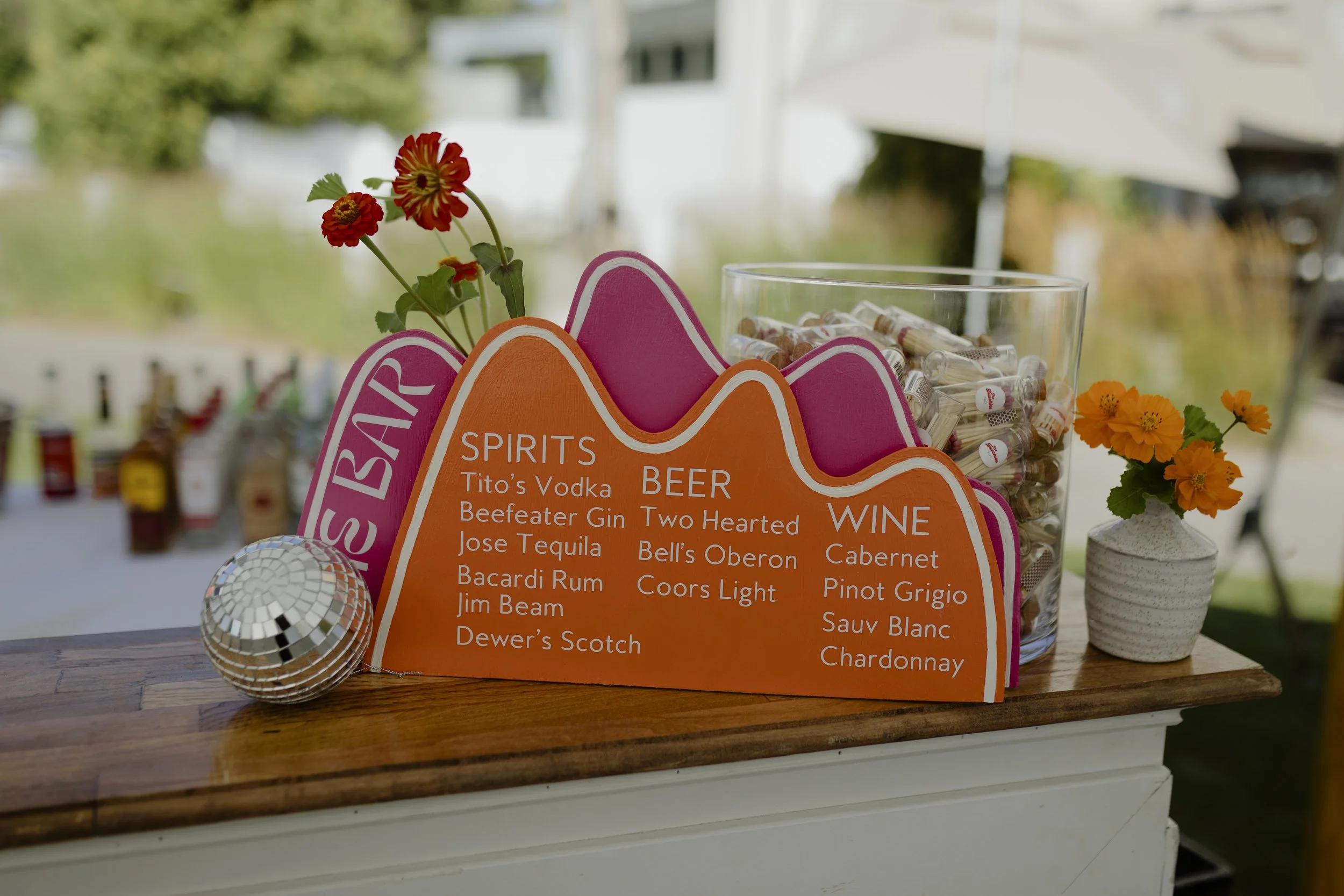 michigan wedding photographer, custom wedding decor, colorful wedding inspo, diy wedding signs, diy wedding decor, wedding ideas