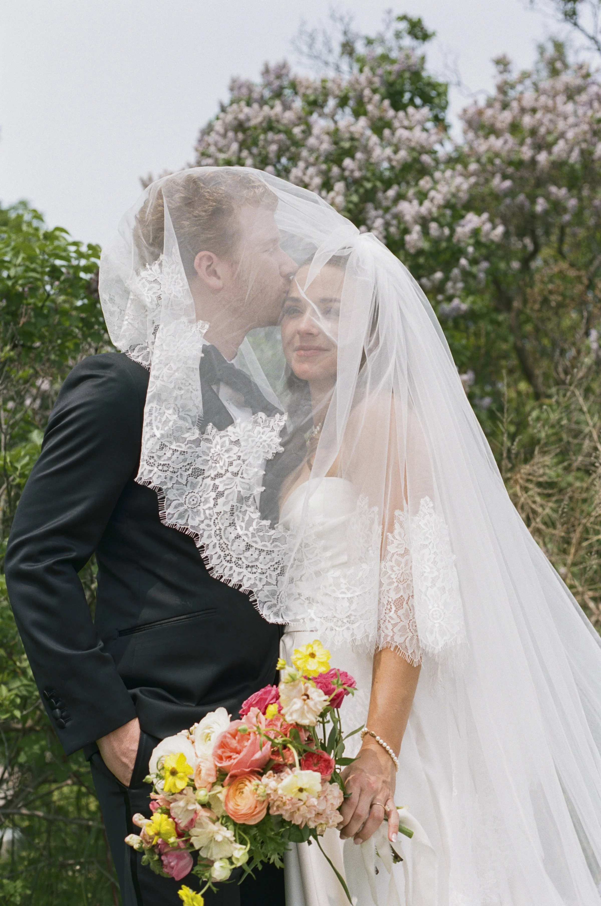 film wedding photographer, michigan film wedding photographer, bride and groom portraits, film wedding photos