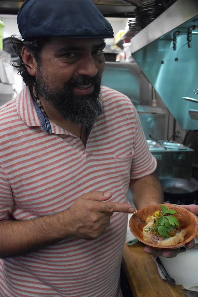 Chef Hector with a hint of what's to come at PeachFest 2017 on Aug 13.