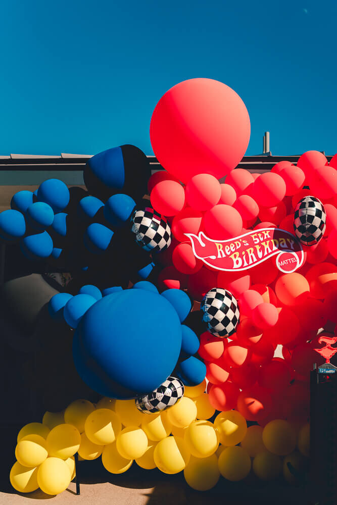 Joseph Barber Photography | Newport Beach Rad Hot Wheels Party | balloons