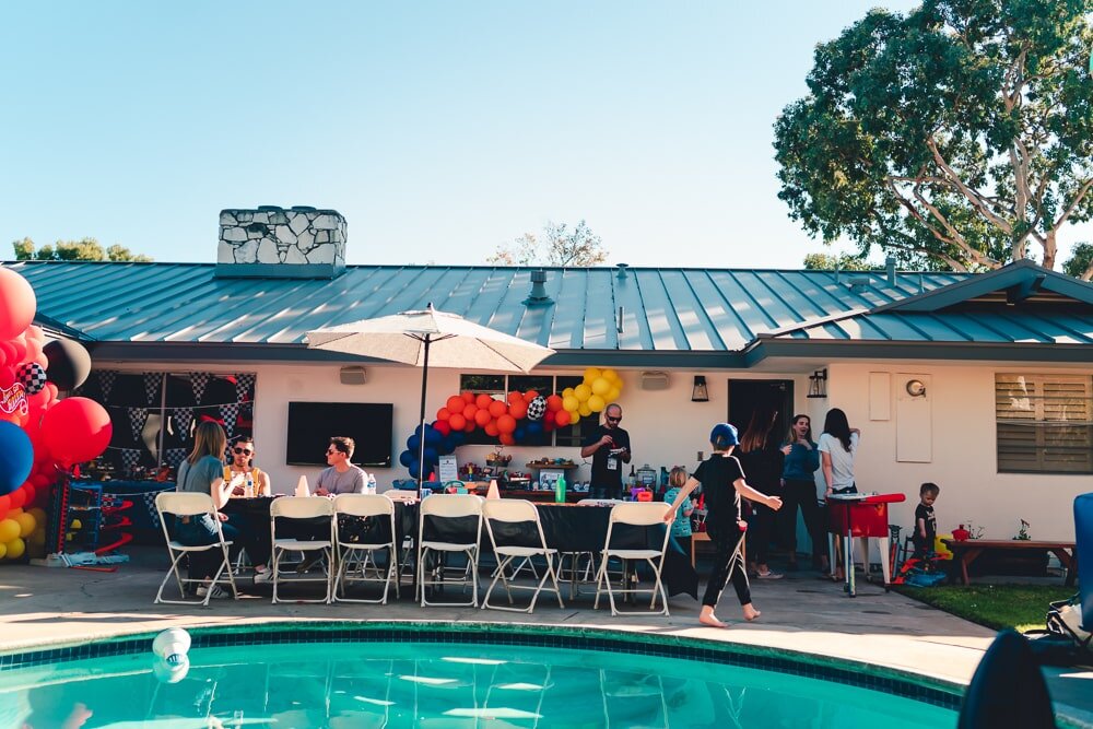 Joseph Barber Photography | Newport Beach Rad Hot Wheels Party | poolside