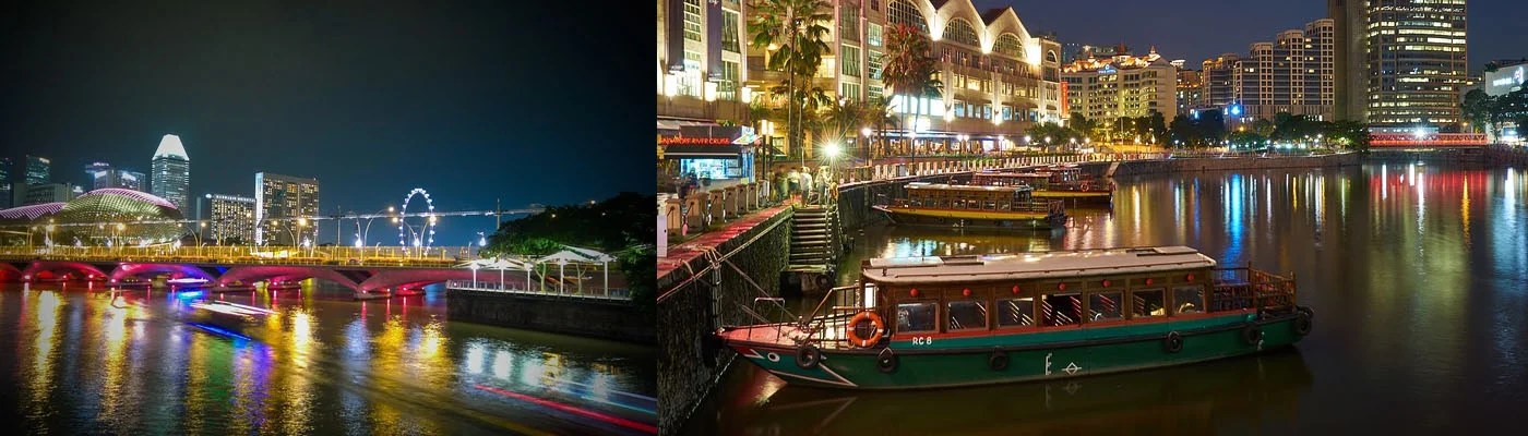 Sunset Cruise from Merlion Park to Clarke Quay - see the city light up!