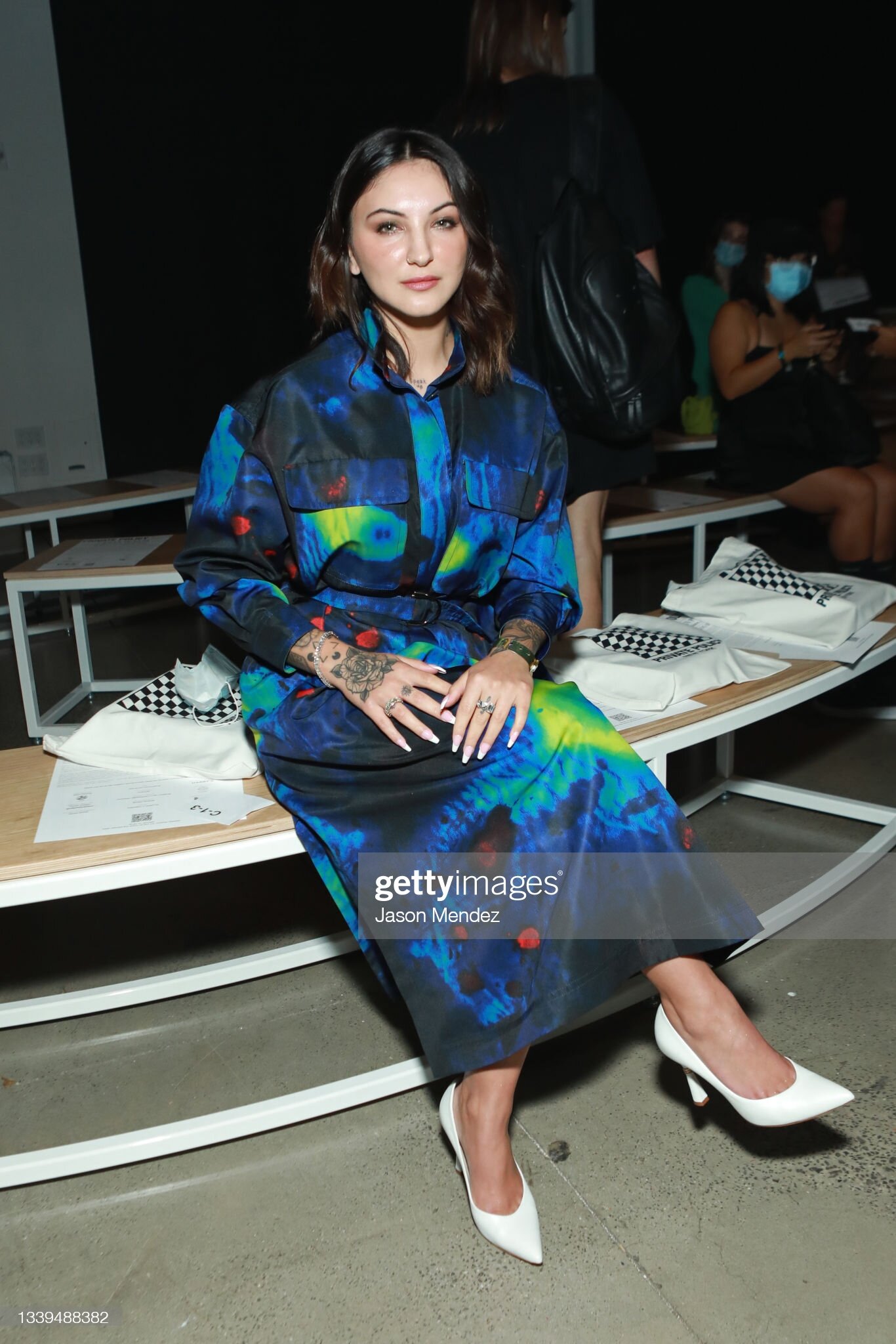 Julia Michaels at NYFW '21 for Private Policy