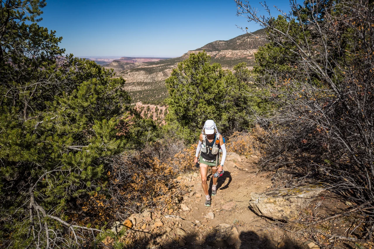 Susan Donnelly having a bit of bad run at Moab 200 Mile race.