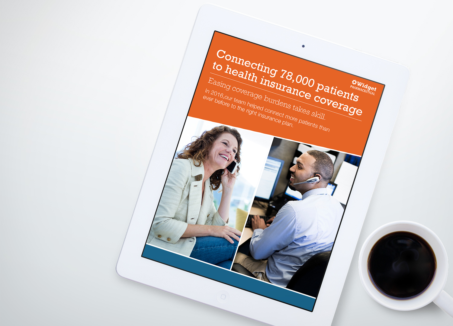 Digital insurance booklet cover mock-up