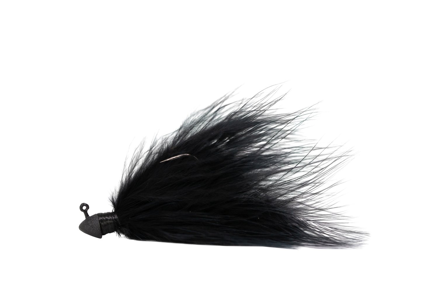 Quality Marabou Feathers JET BLACK Fluffy 3-8 L 7 grams Approx 35