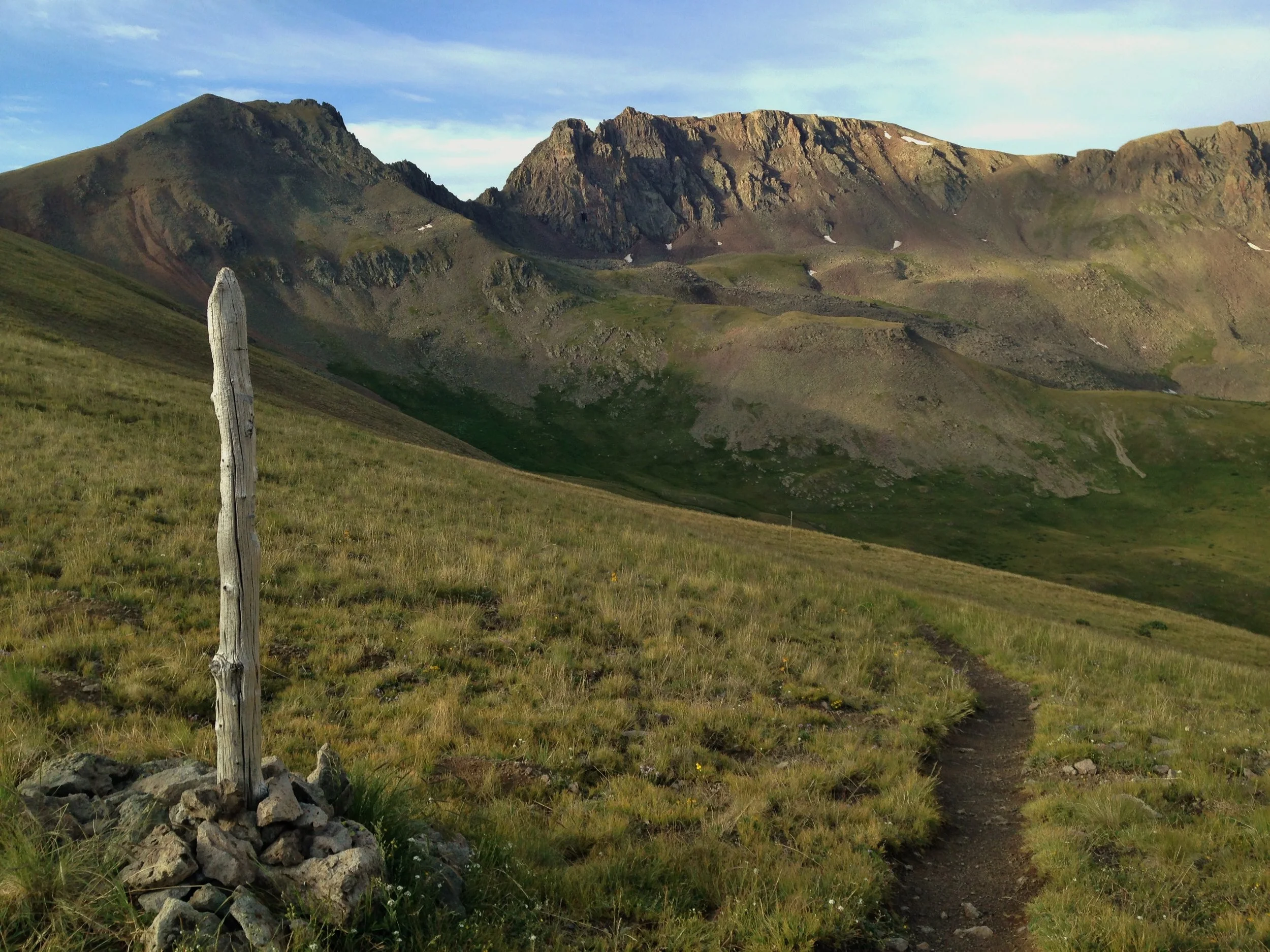Colorado Trail Segment 20 morning first saddle after San Luis Peak by Becky Jensen.jpg