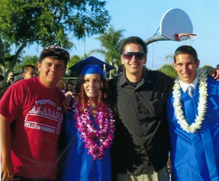 Cousins Brittany and Daniel's graduation from Pacifica High School in 2011. Brittany went on to receive her AA from Golden West Community College in 2017 and currently attends Cal State Fullerton.
