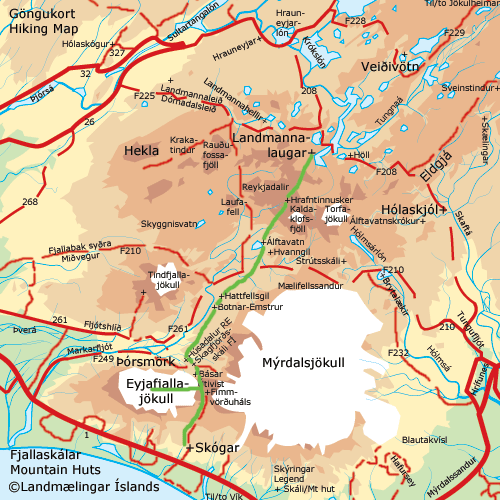 laugavegur trek map
