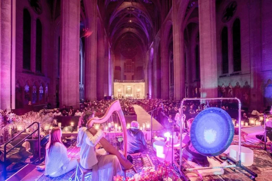 Photo courtesy of Bloom Farms & Sound Meditation SF
