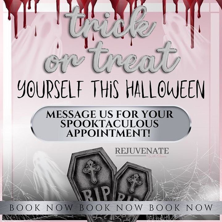 October isn't all about Halloween and Pumpkin spiced lattes - it's the first month after you've got the kids at school and you can treat yourself 

Trick or Treat 🤍 🎃

#rejuvenatewithalanna #sidcup #aestheticssidcup #beautysidcup #glowup #explorepa