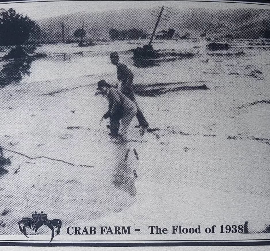 I have always felt proud to work somewhere so steeped in family history with the vineyard and land here at Crab Farm.  When we were dealing with the flooding at our homes and the wider Esk Valley I often thought of this picture in the office.  Hamish