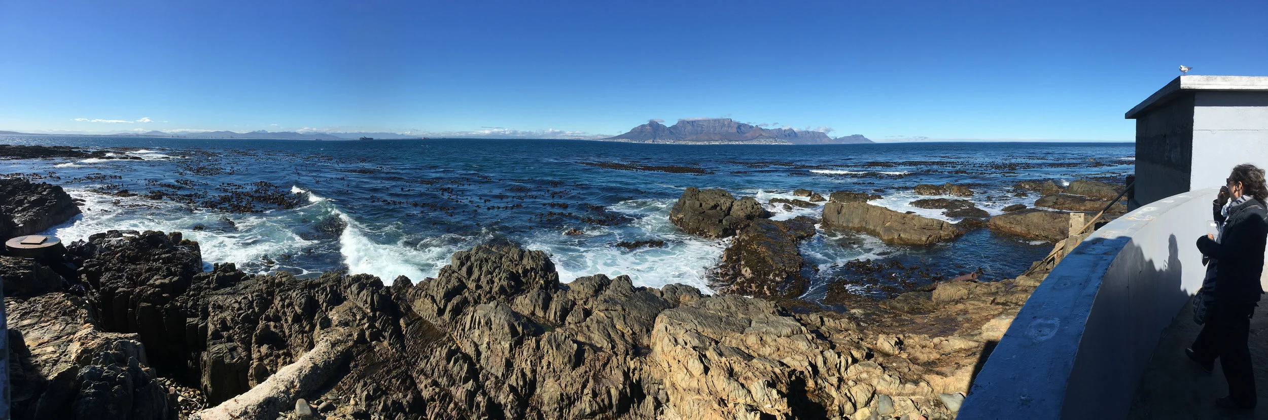 Looking the 11km towards Cape Town. Similar to Alcatraz, only a few brave and lucky souls had success on their escape attempts.