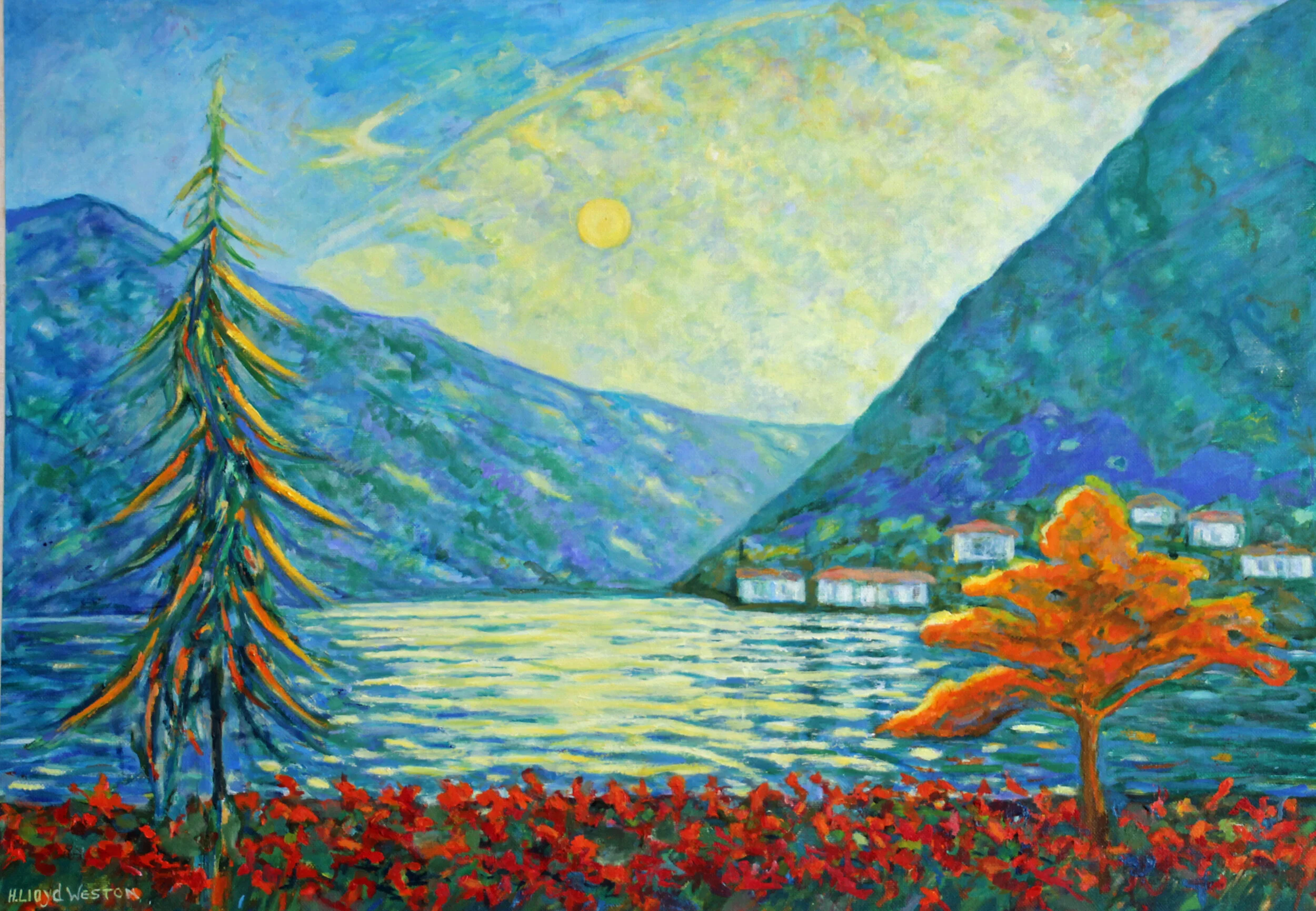 Sunrise on Lake Lugano