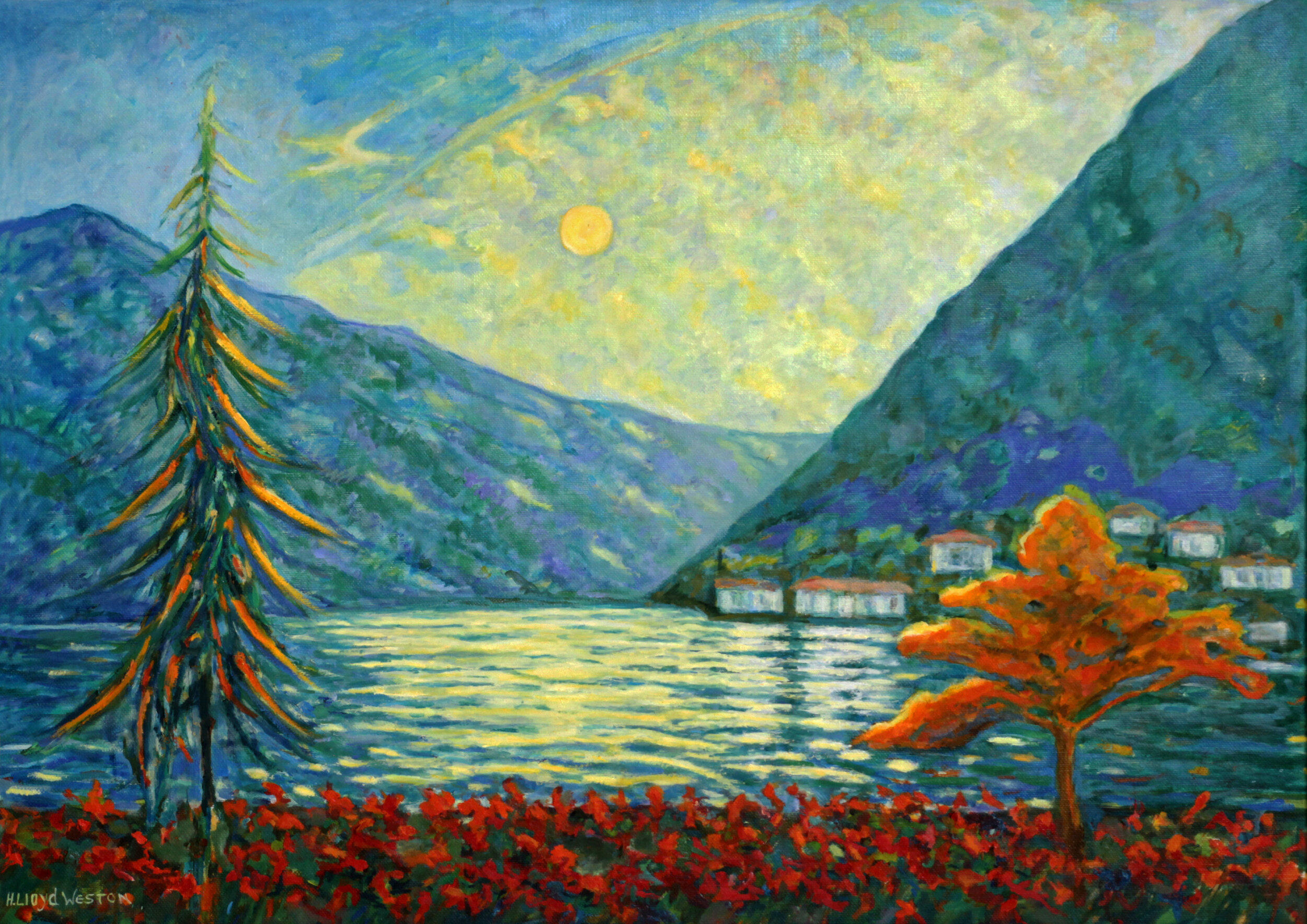 Sunrise on Lake Lugano