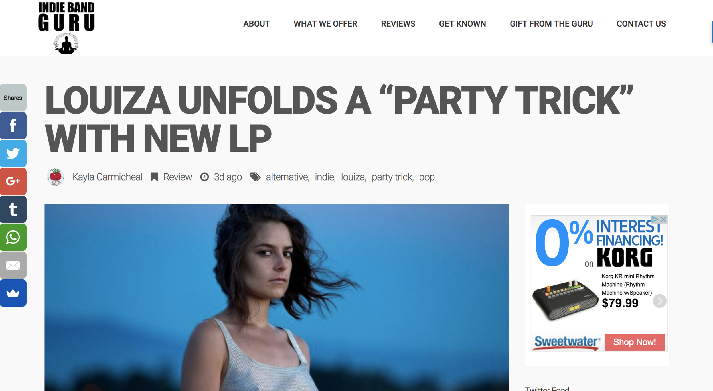 LOUIZA on Indie band guru.png