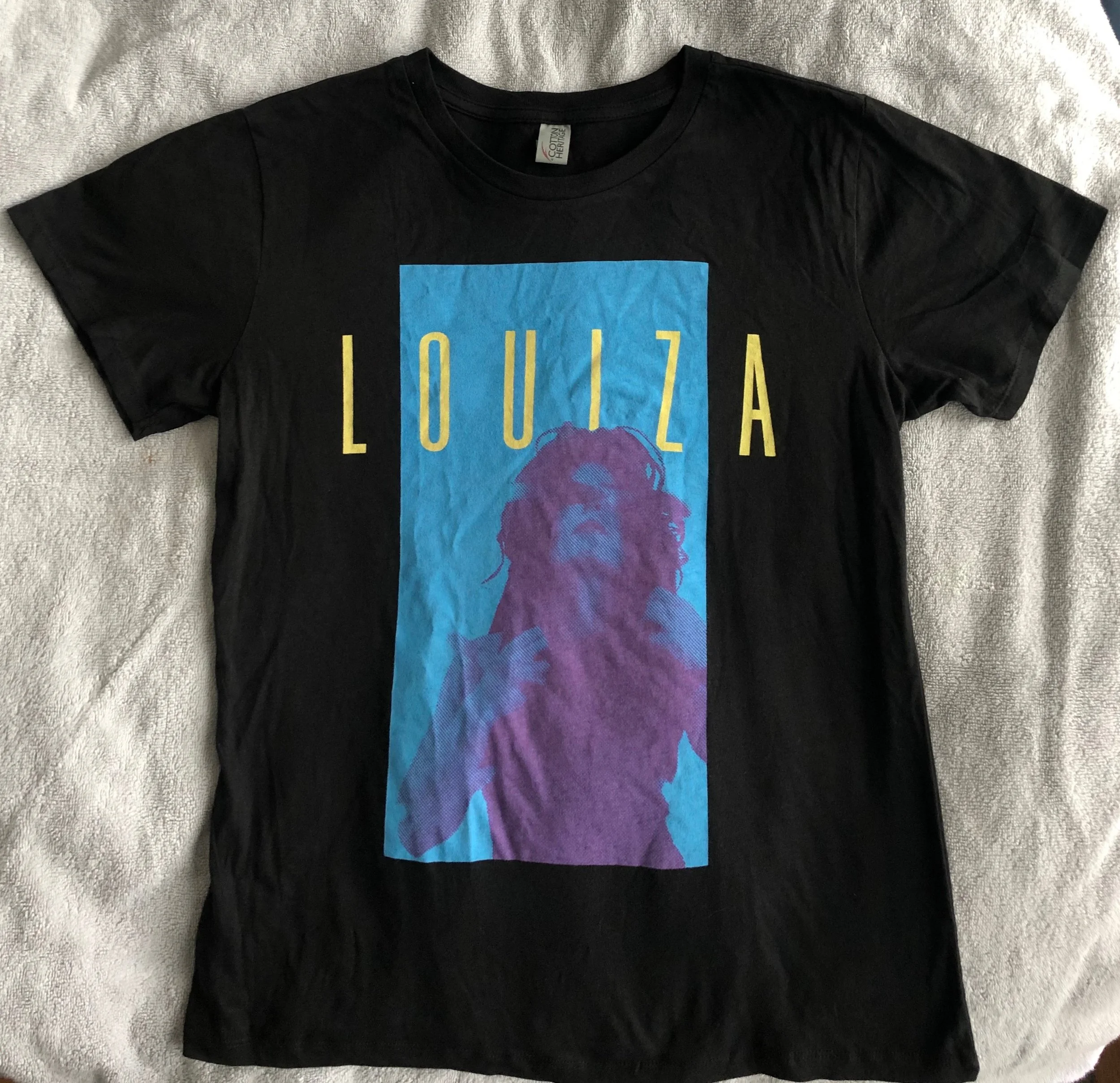 LOUIZA - Photographic T-shirt in Black 