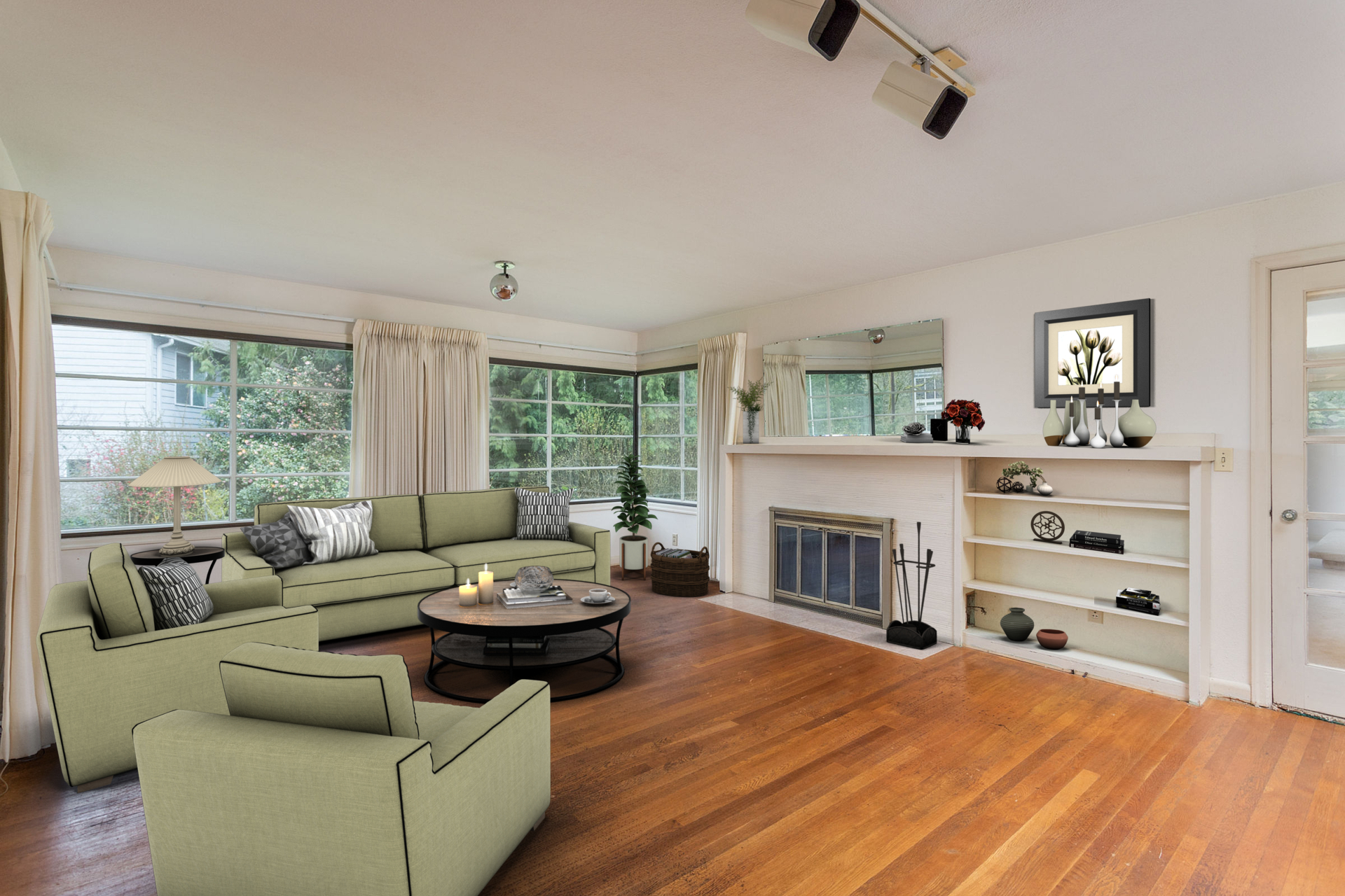 Living Room Virtually Staged