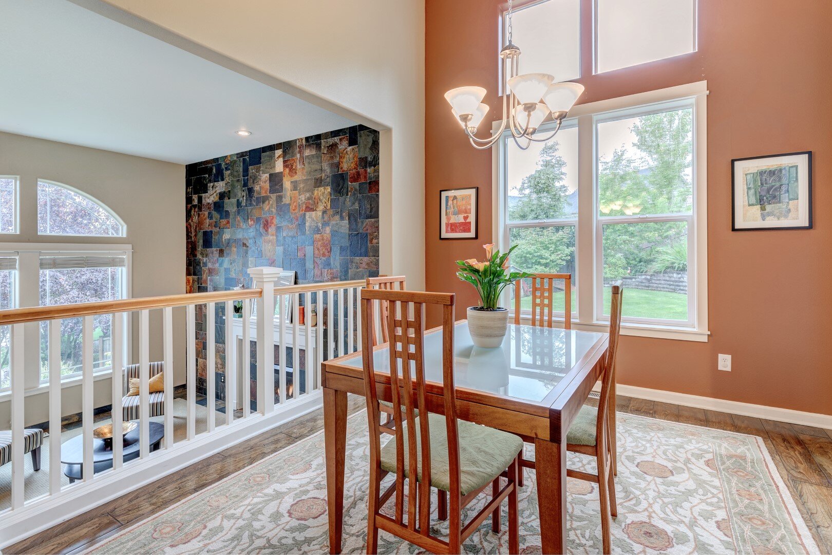 Formal Dining overlooking Living Room