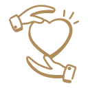 A hand-drawn illustration of a heart with a bandage wrapped around it.