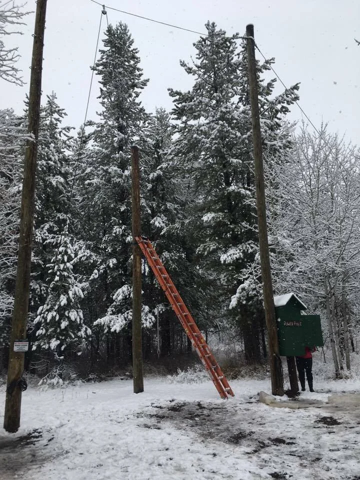 My friend took this photo just last year to show it was still standing.