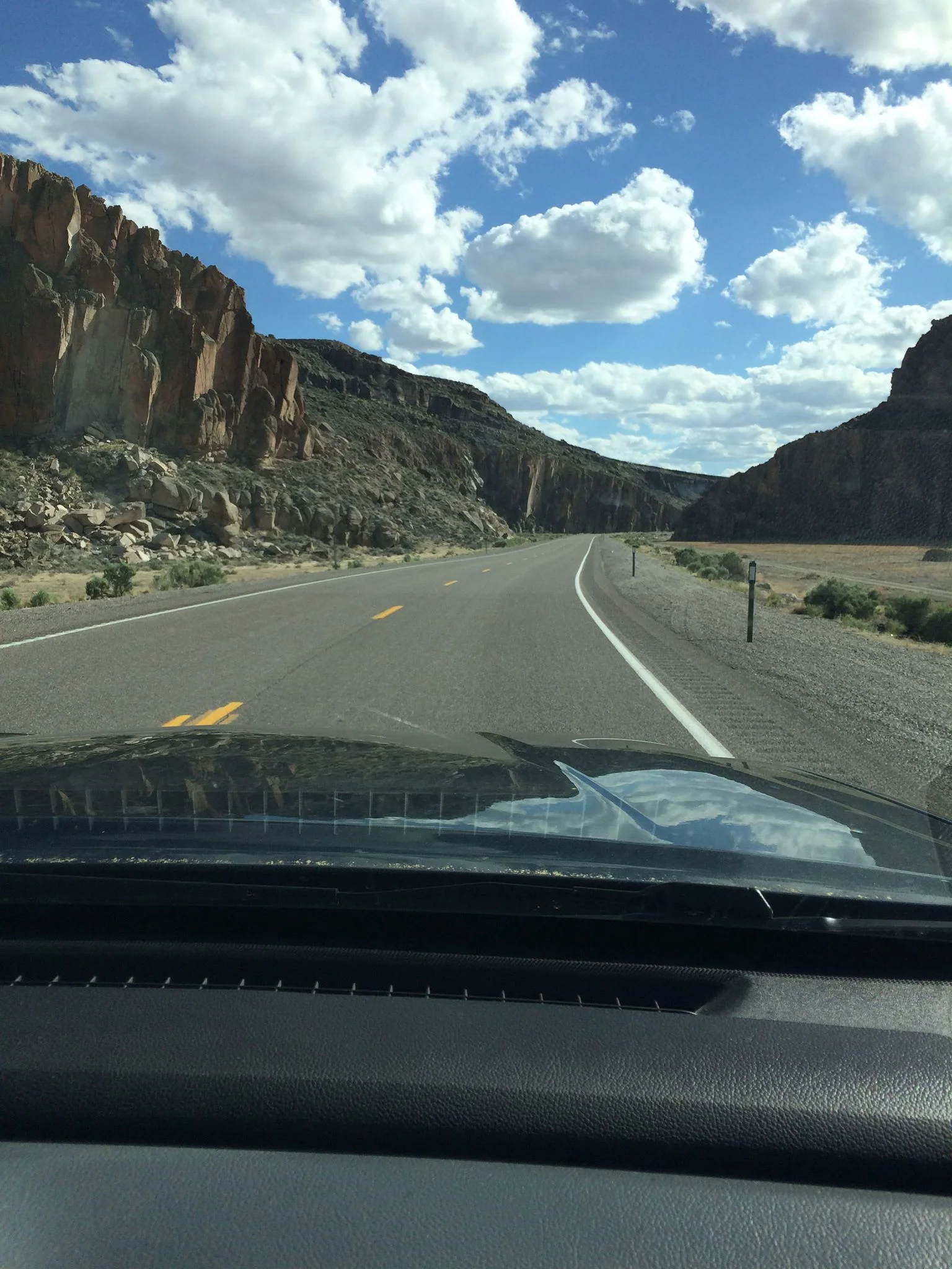 The sun finally came out in the desert of Nevada. Making our way to Arizona!