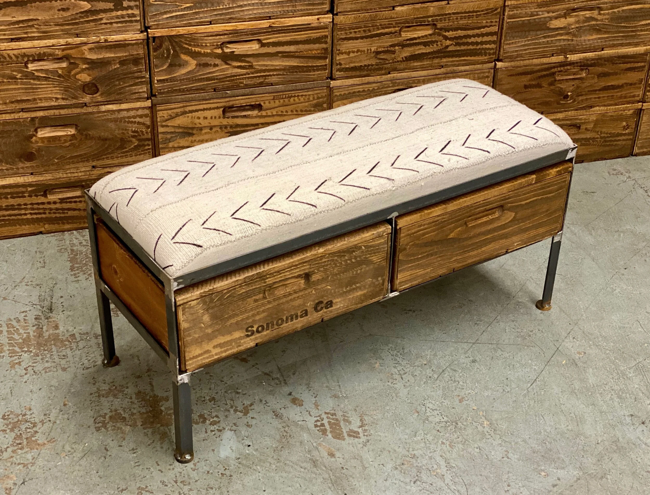 Two Drawer Bench Free Shipping!