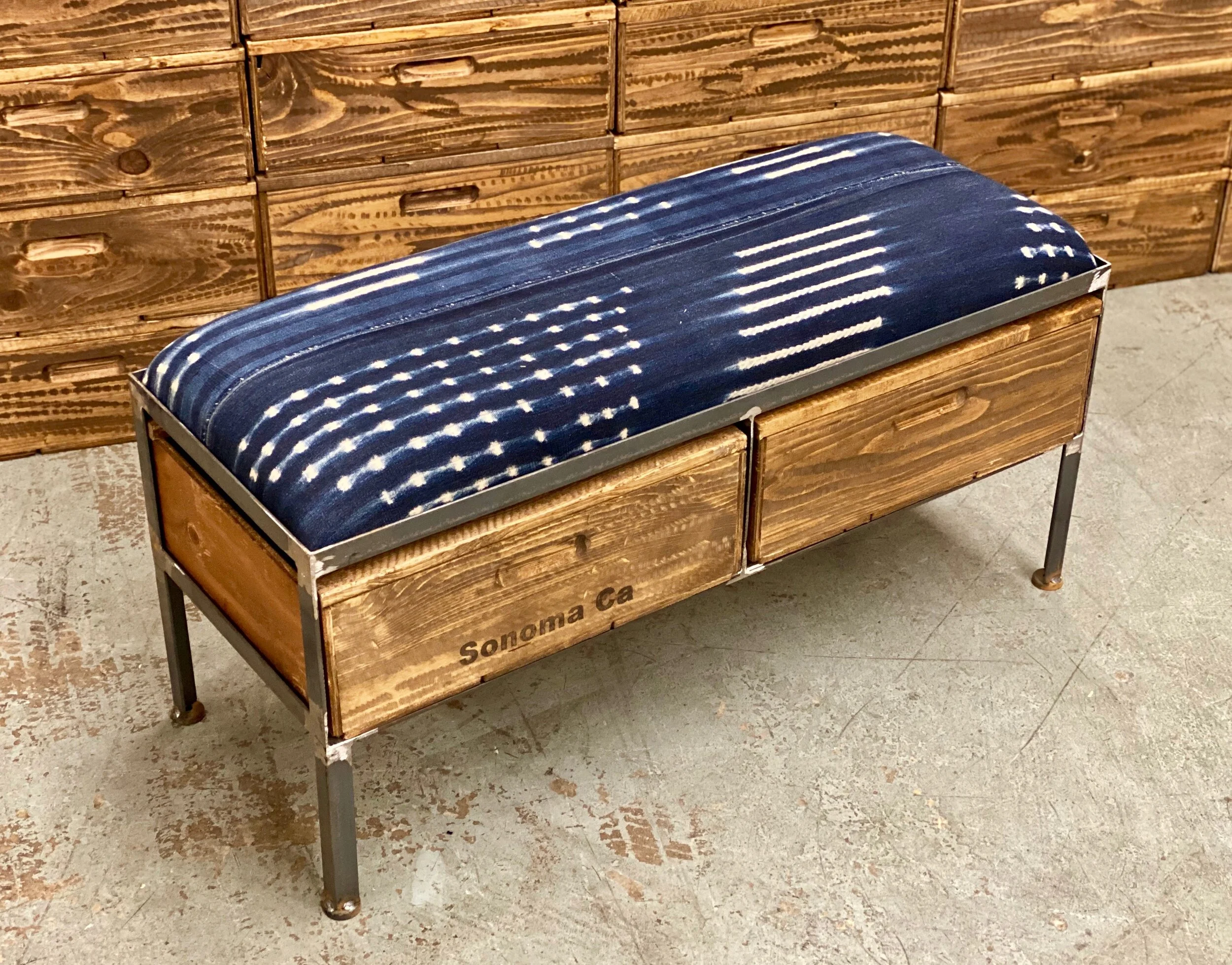 Two Drawer Bench Free Shipping!