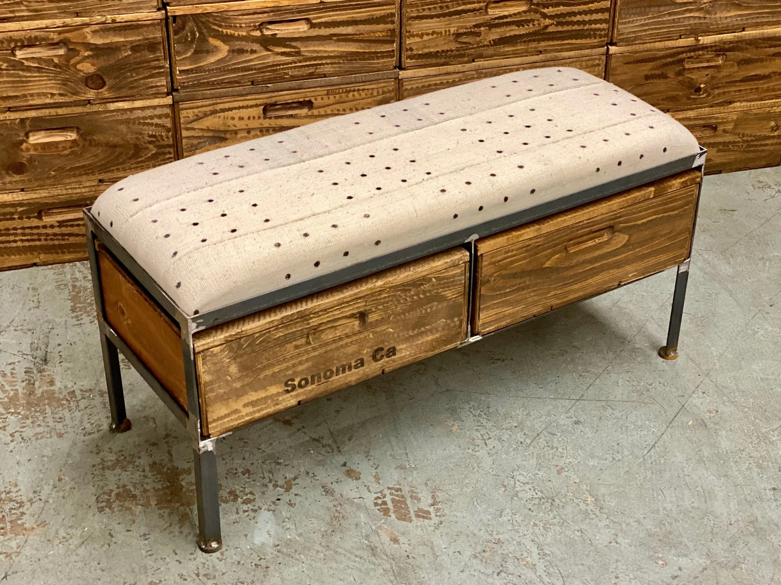 Two Drawer Bench Free Shipping!