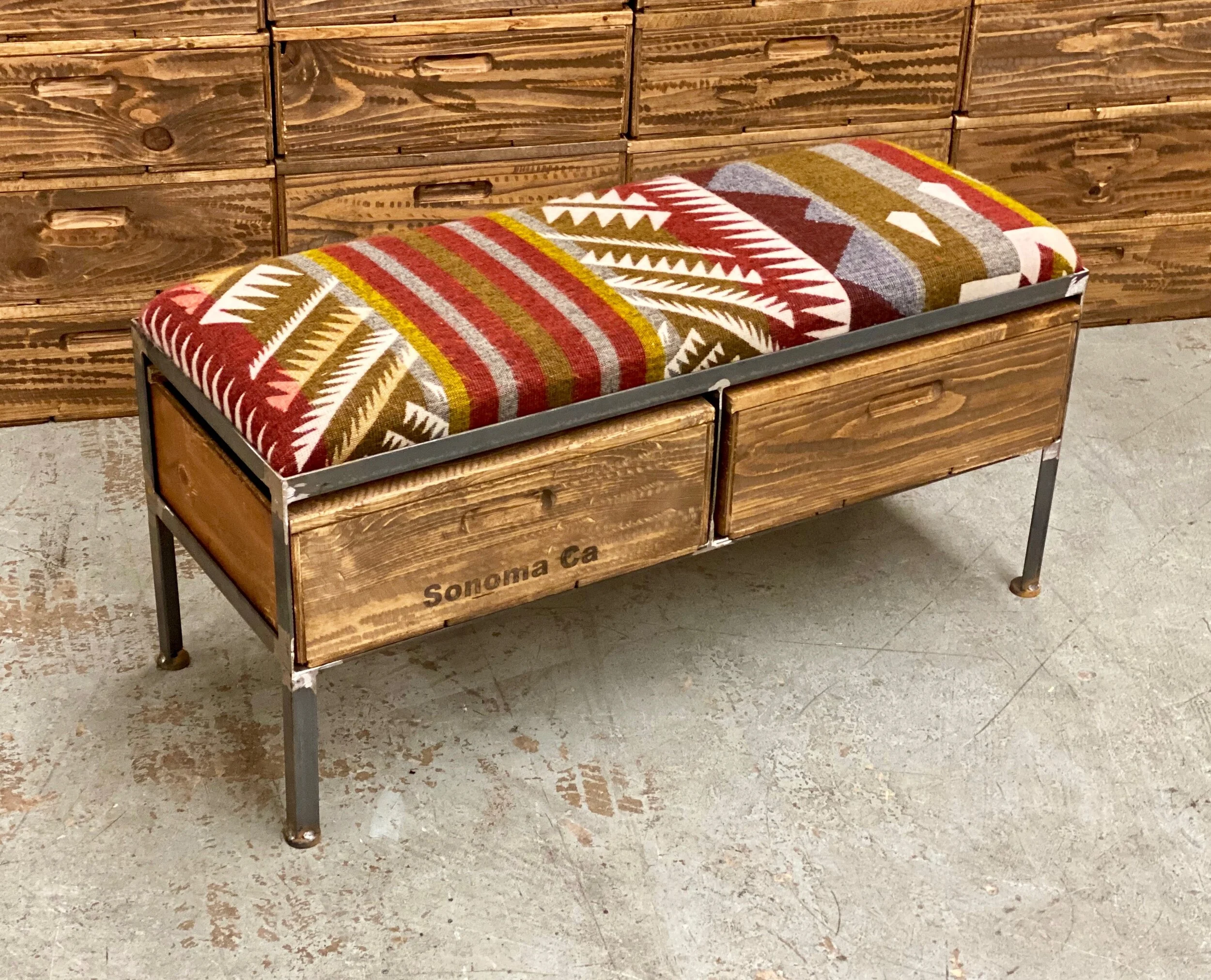 Two Drawer Bench Free Shipping!