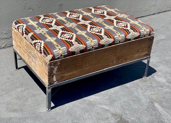 Vintage Sweat Box ottoman Free Shipping!