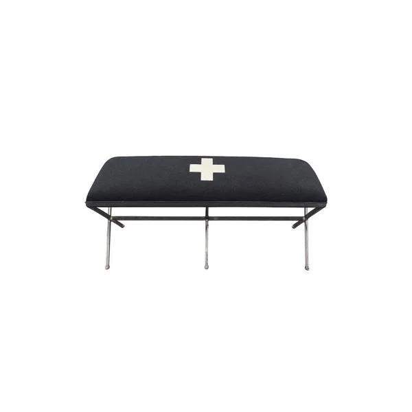 Danish Military Blanket Criss Cross Bench
