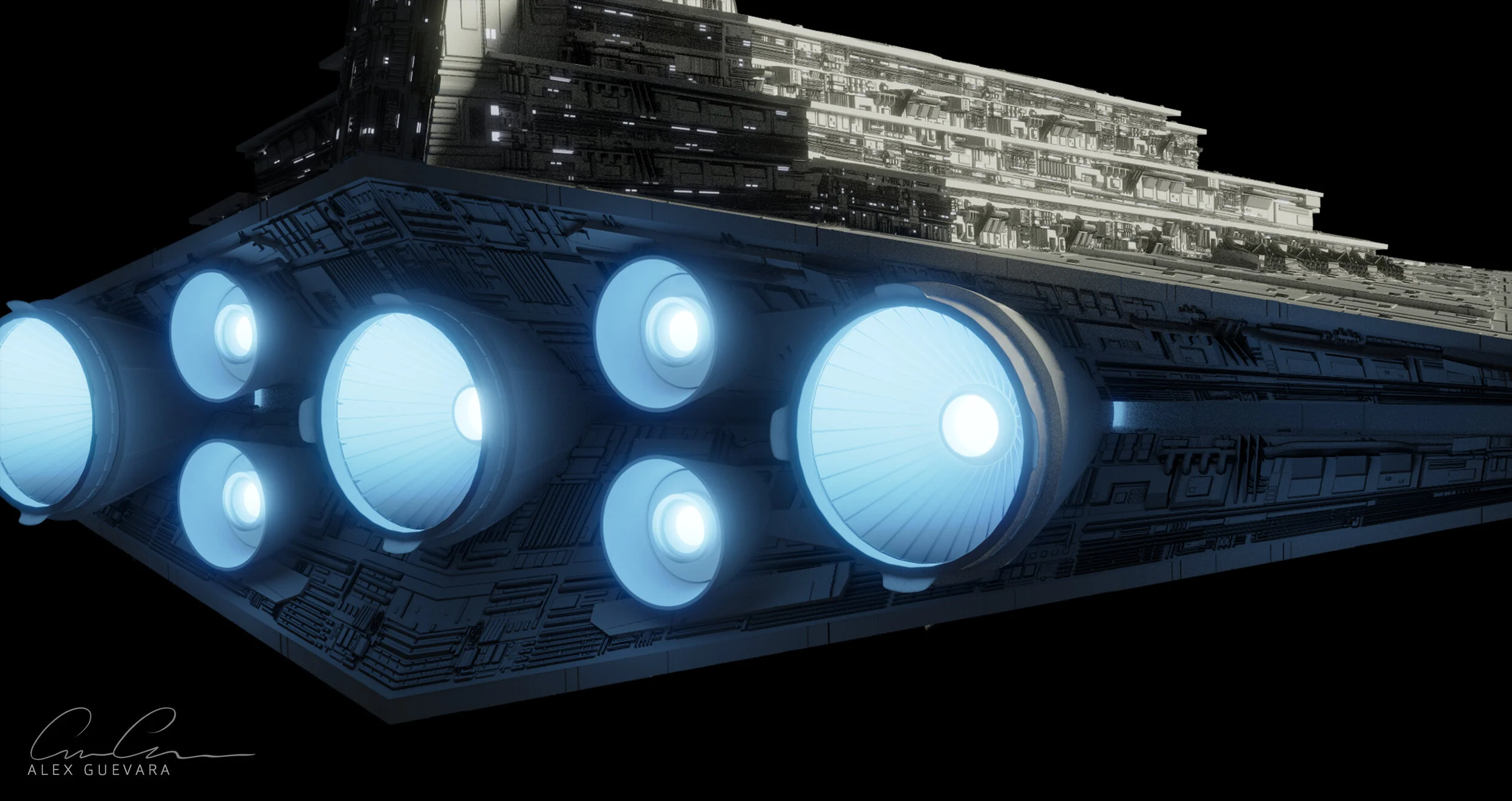 STAR DESTROYER BLENDER MODEL