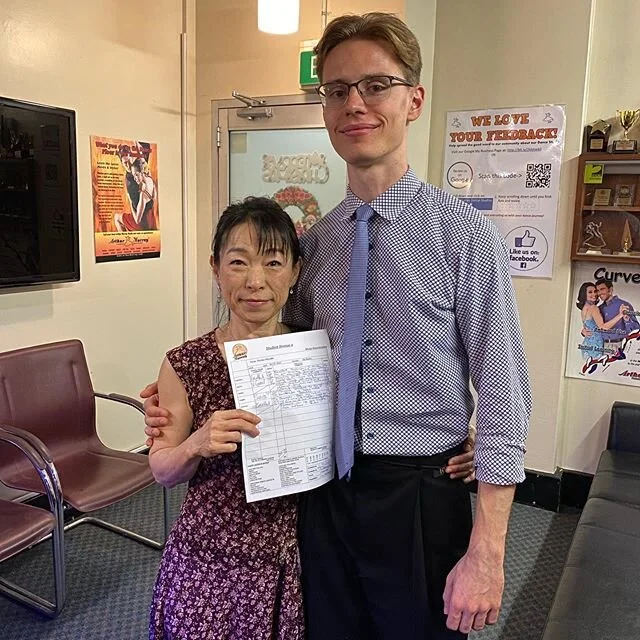 Congratulations an a magnificent Bronze 2 graduation Noriko Miyake. Incredibly proud of your exceptional results. Welcome and enjoy Senior Bronze #nailedit #excellence #certification #movingonup #proudteacher #goals #dancegoals #arthurmurrayfamily #a