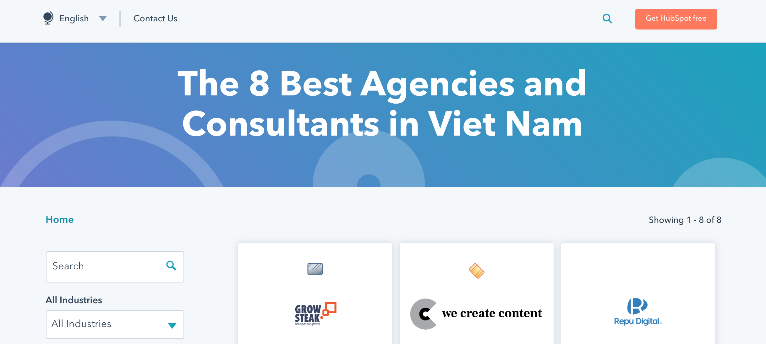 We Create Content listed as Gold Partner in the HubSpot Agency Directory