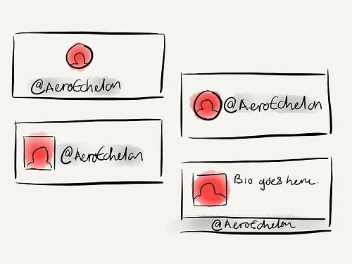 Different user card layouts