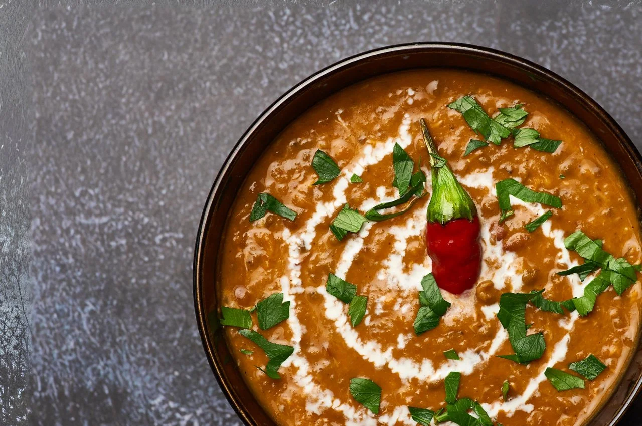 Brown lentil dahl