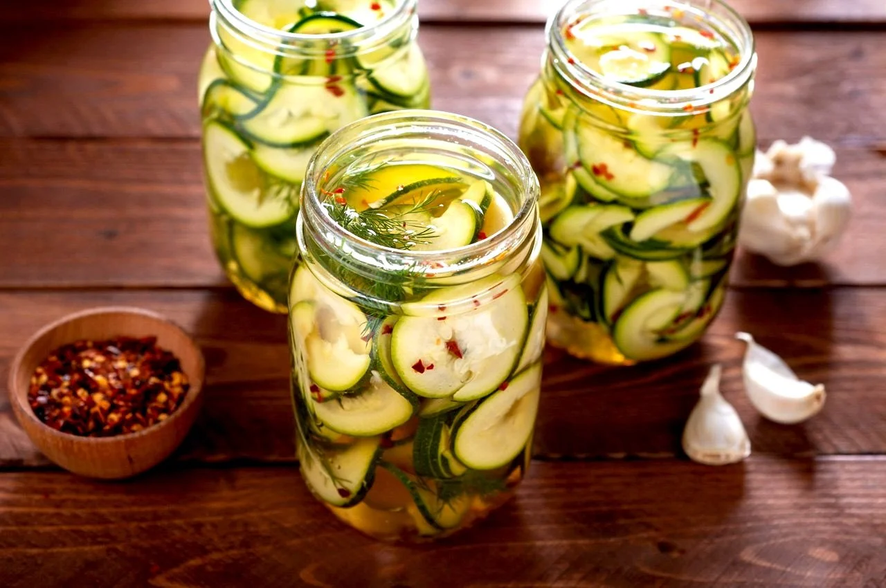 Pickled zucchini