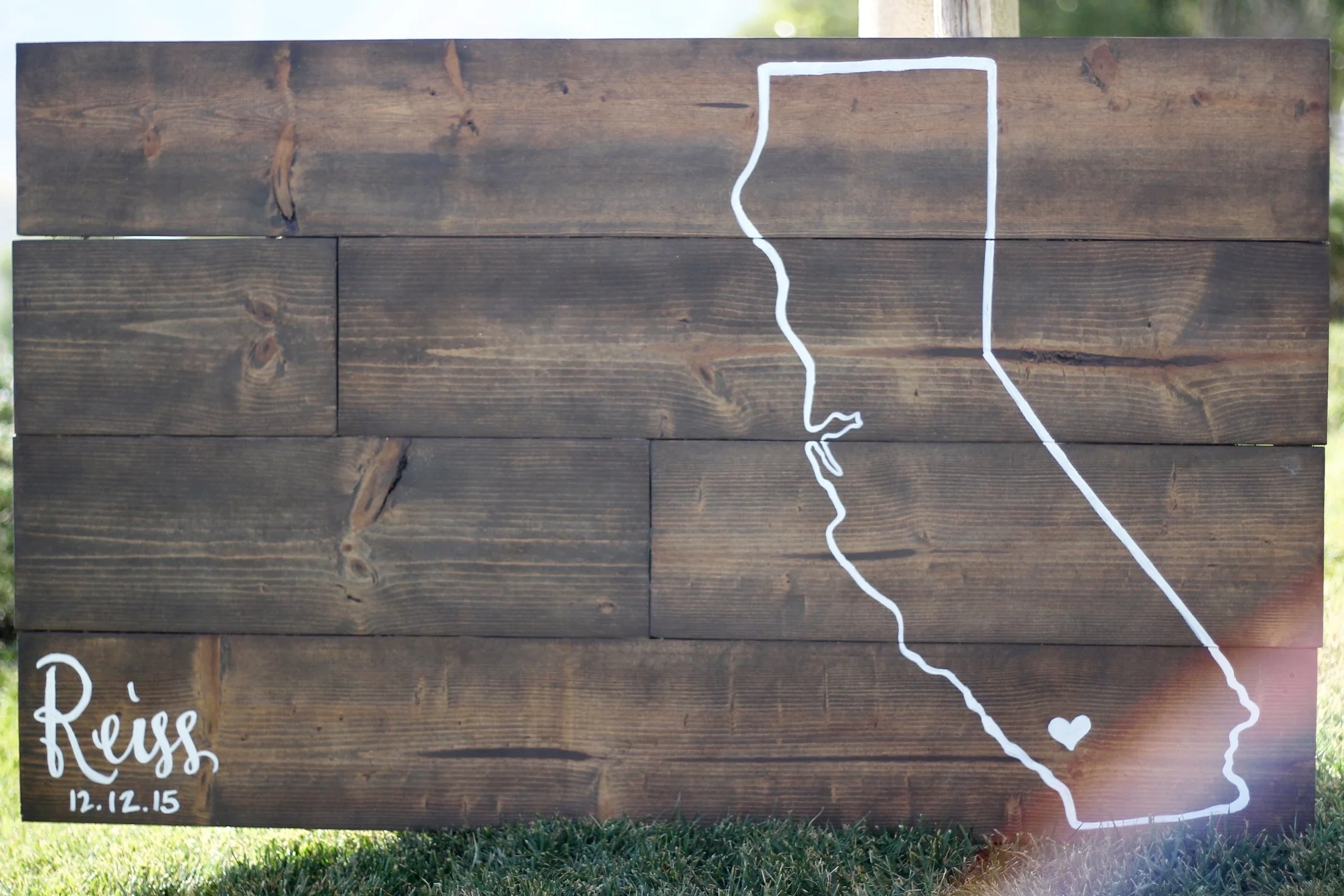 California Wedding Sign