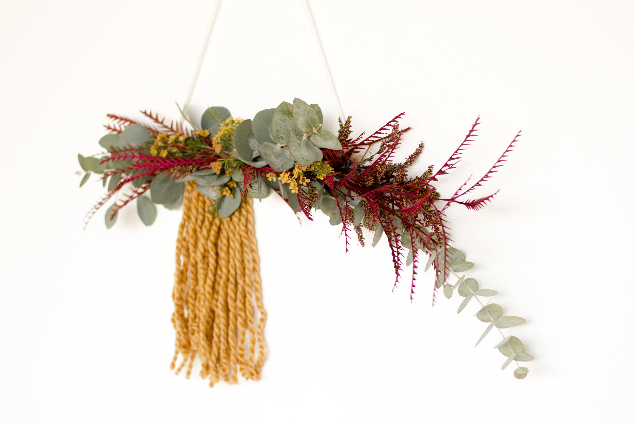Fall Wall Hanging Wreath | Relevant + Raw Installation | @RelevantRaw