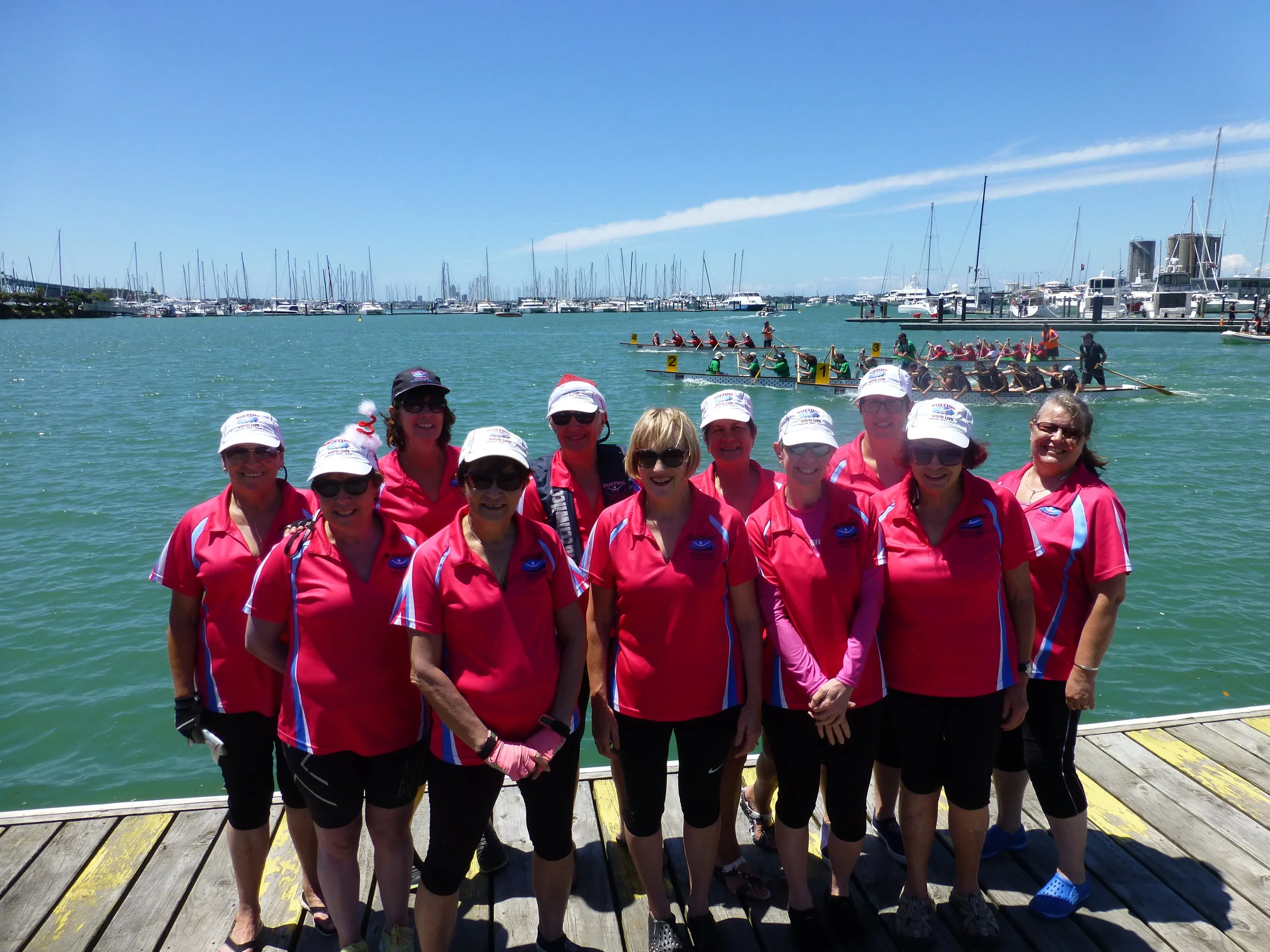 The beach races team, ready to rock