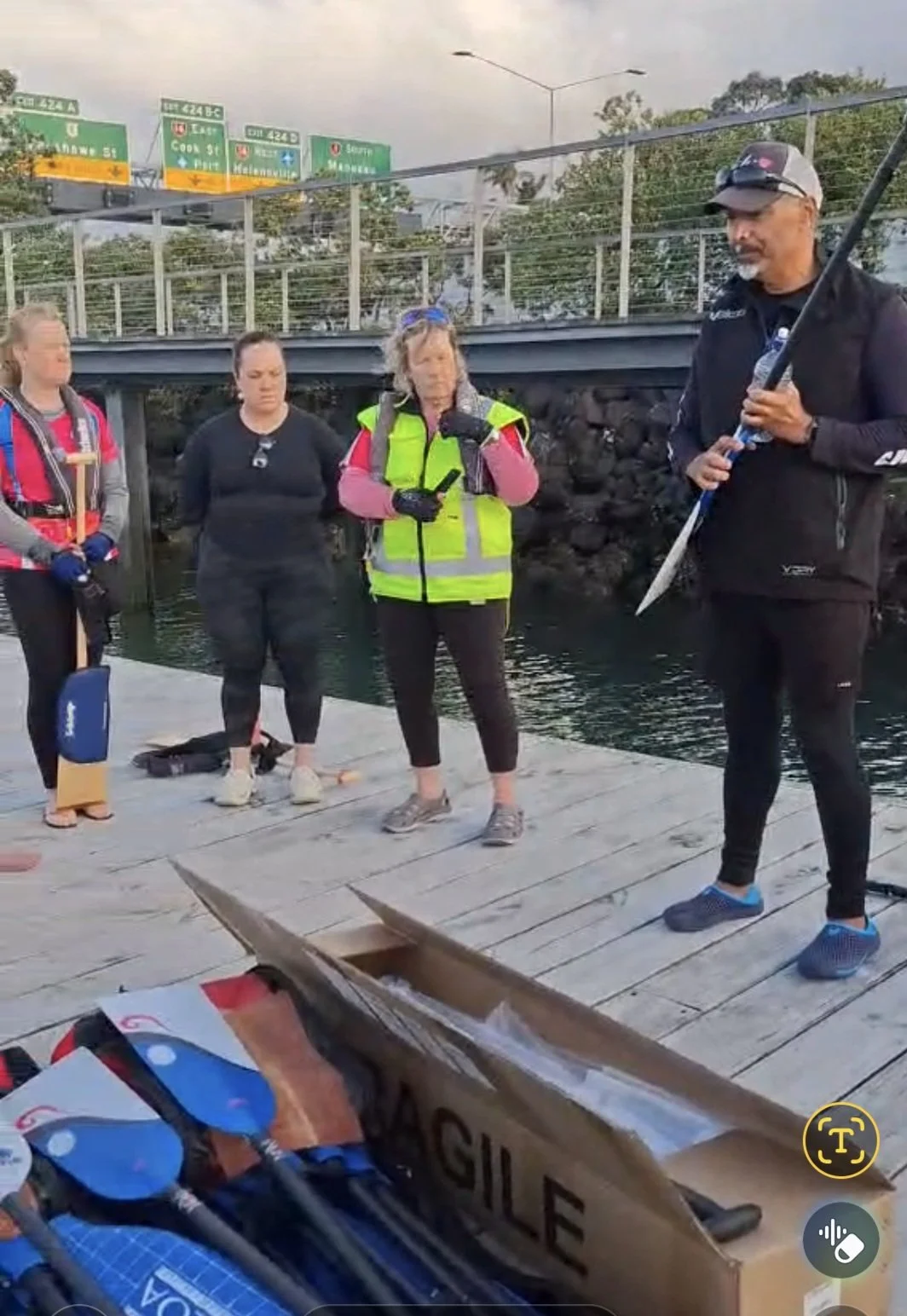  Blessing of our new paddles by Ricky Greaves - Saint Marys Bay, Westhaven - October 2025  